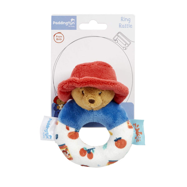 Rainbow Designs Baby Rattles Paddington for Baby Ring Rattle