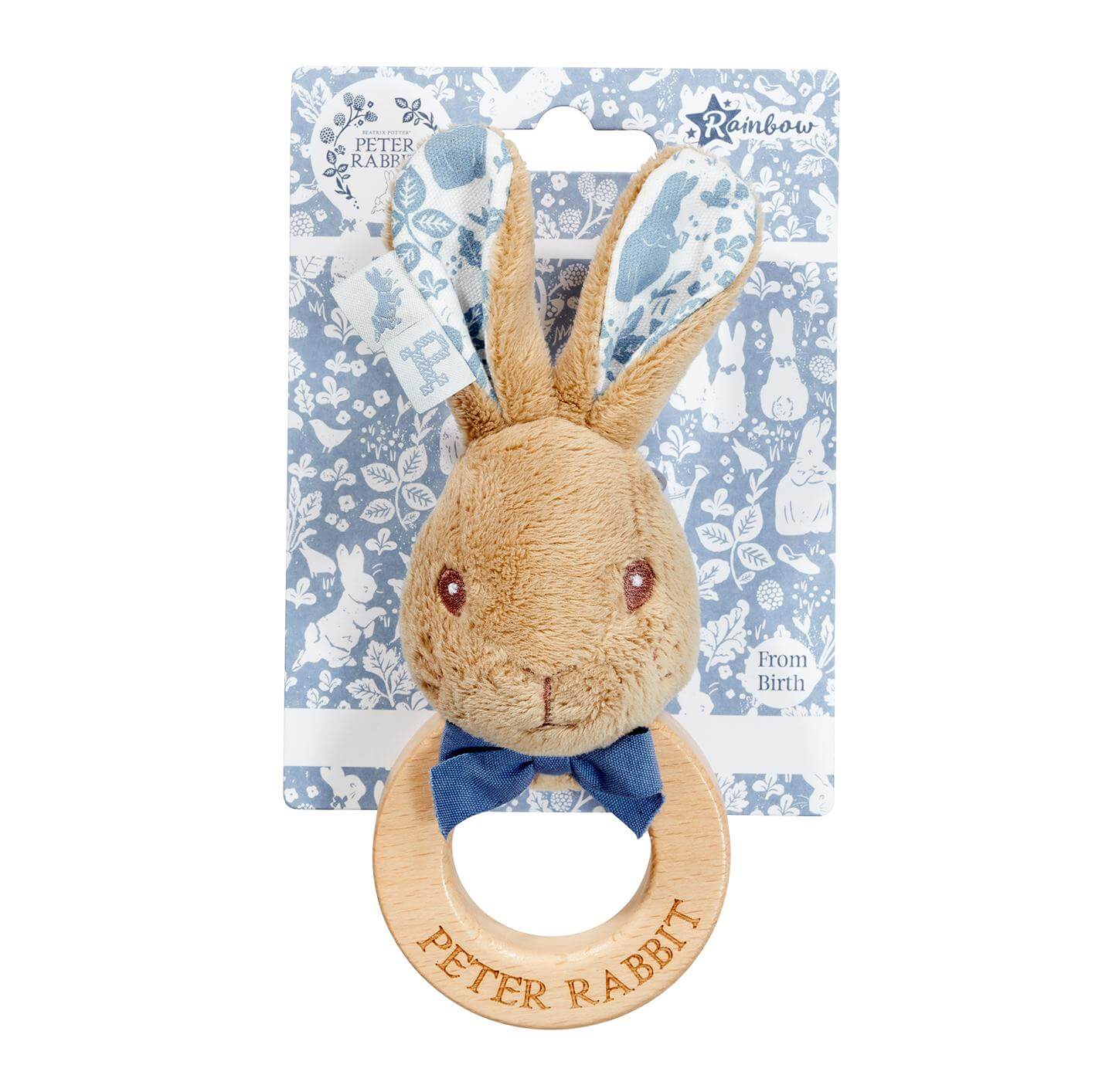 Peter Rabbit Wooden Ring Rattle – UK Baby Centre