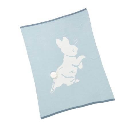 Rainbow Designs Soft Toys Peter Rabbit Signature Knitted Blanket with Soft Toy