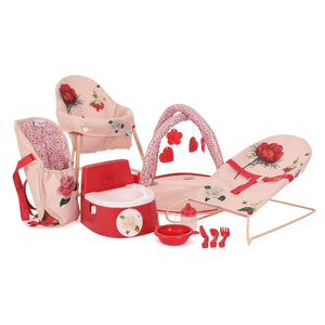 Roma Dolls Prams Roma RHS 10 Piece Accessory Set - Flora