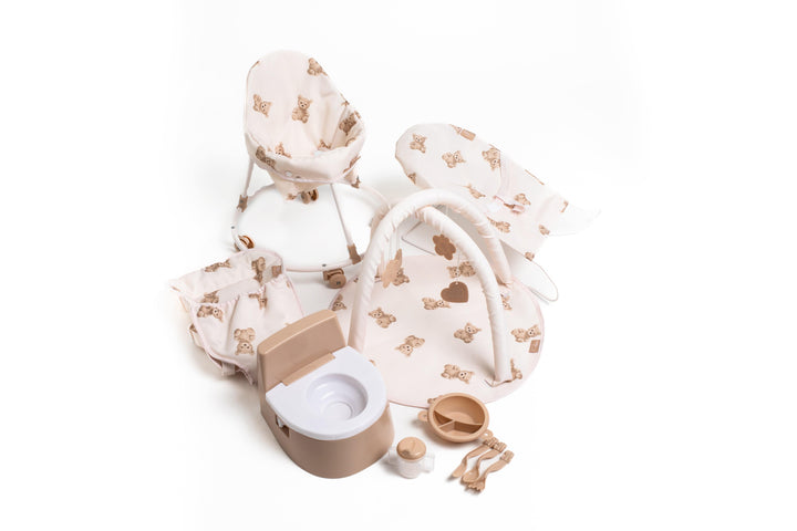 Roma Dolls Prams Roma Teddy 10 Piece Accessory Set