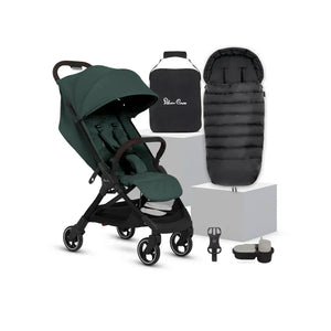 Silver Cross Compact Strollers Silver Cross Clic 2 Stroller & Accessory Bundle - Conifer