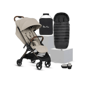 Silver Cross Compact Strollers Silver Cross Clic 2 Stroller & Accessory Bundle - Latte
