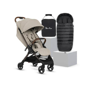 Silver Cross Compact Strollers Silver Cross Clic 2 Stroller & Footmuff - Latte