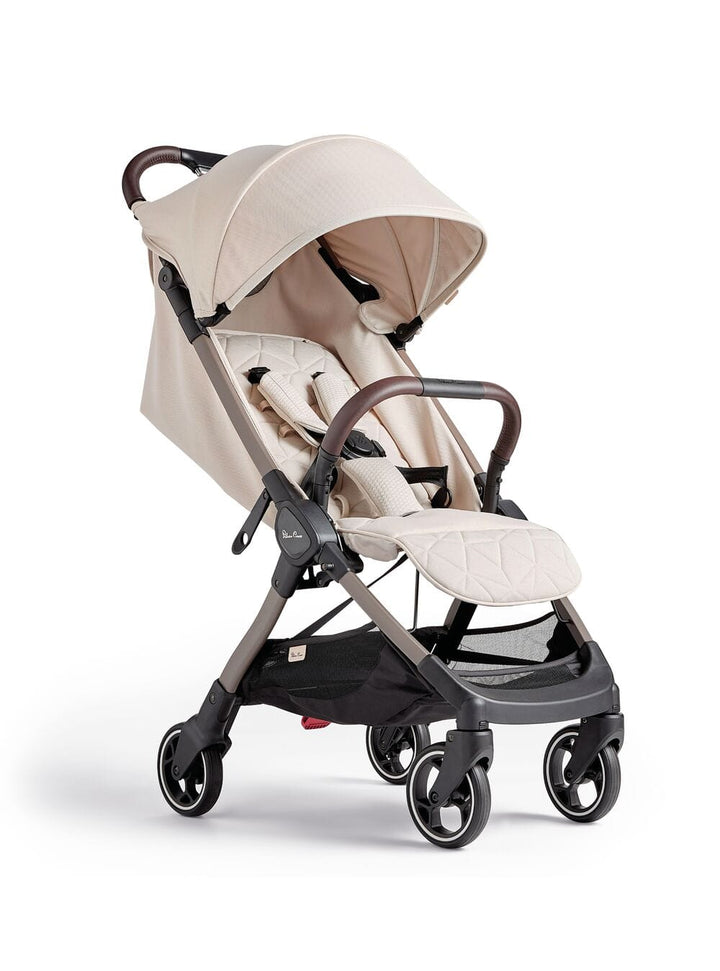 Silver Cross compact strollers Silver Cross Clic Stroller (2023) with Snack Tray - Almond