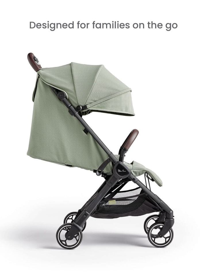 Silver Cross compact strollers Silver Cross Clic Stroller (2023) with Snack Tray and Travel Bag - Sage