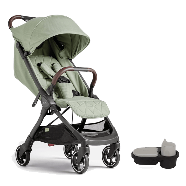 Silver Cross compact strollers Silver Cross Clic Stroller (2023) with Snack Tray - Sage