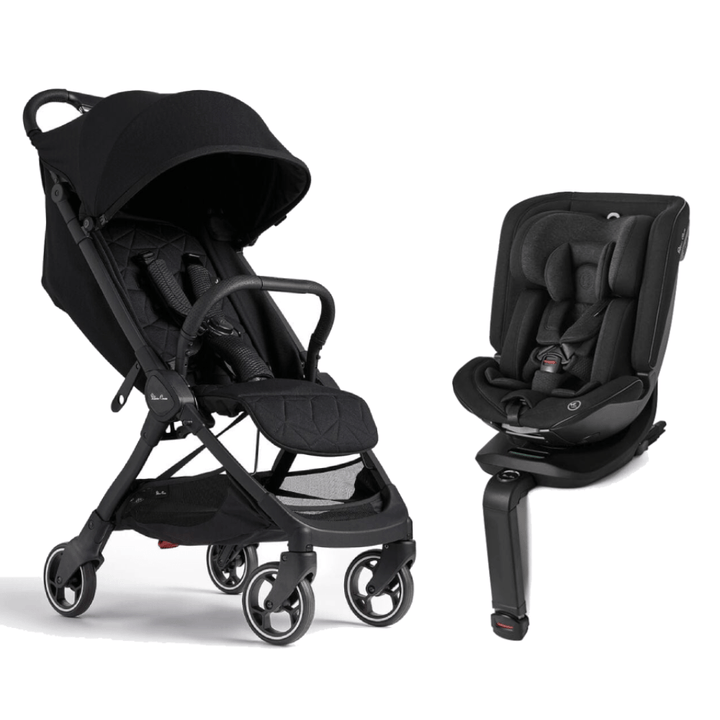 Silver Cross compact strollers Silver Cross Clic Stroller with Motion Car Seat - Space/Space