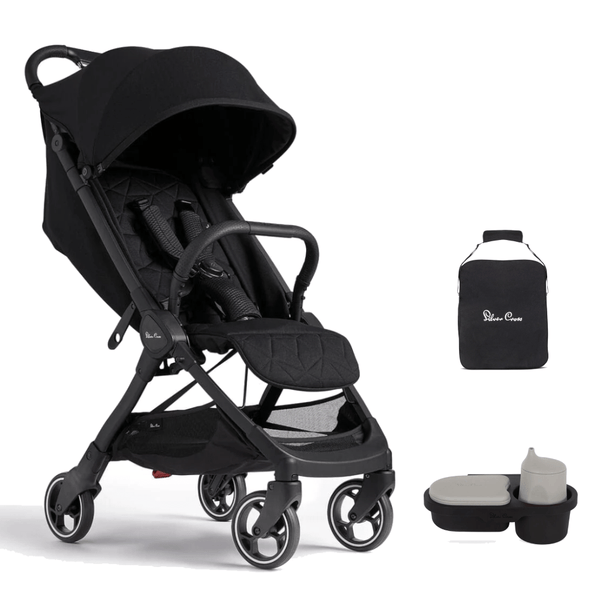 Silver Cross compact strollers Silver Cross Clic Stroller with Snack Tray and Travel Bag - Space