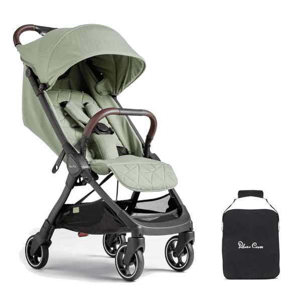 Silver Cross compact strollers Silver Cross Clic Stroller with Travel Bag - Sage