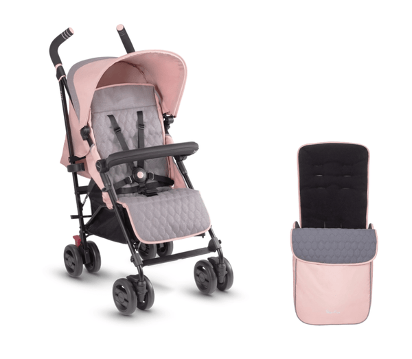 Silver Cross compact strollers Silver Cross Pop Pushchair with Footmuff - Bloom
