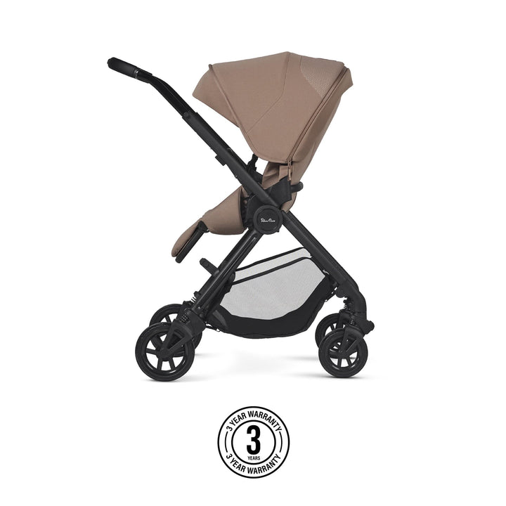 Silver Cross Prams & Pushchairs Silver Cross Dune 2 with First Bed Folding Carrycot - Mocha