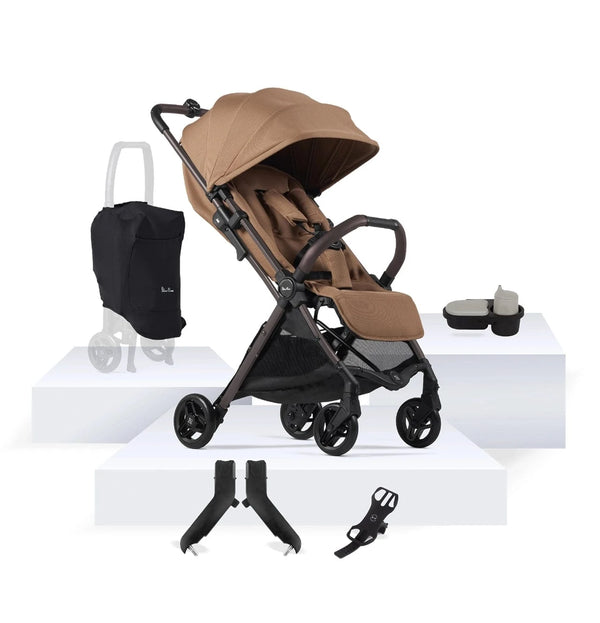 Silver Cross Prams & Pushchairs Silver Cross Jet 5 Stroller with Accessory Bundle - Mineral