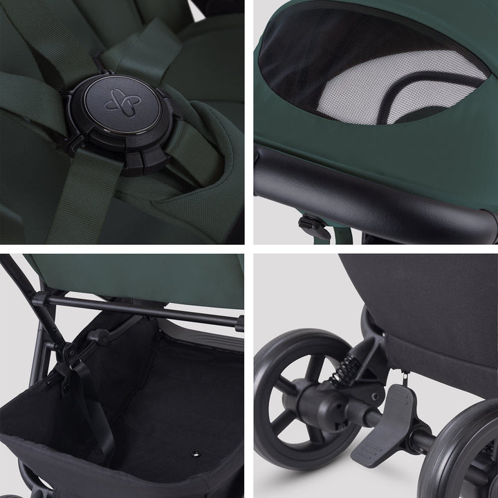 Silver Cross Prams & Pushchairs Silver Cross Nia Stroller & Carrycot - Conifer