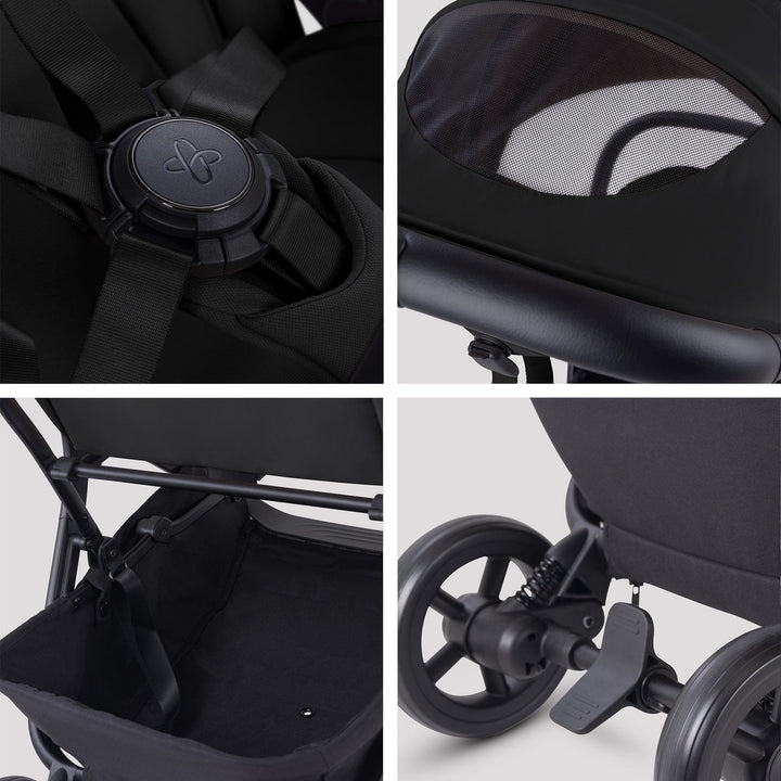 Silver Cross Prams & Pushchairs Silver Cross Nia Stroller & Carrycot - Onyx