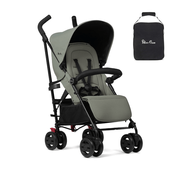 Silver Cross Pushchairs Silver Cross Pop Pushchair & Travel Bag - Sage