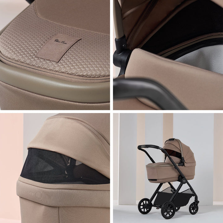 Silver Cross Pushchairs Silver Cross Reef 2 with First Bed Folding Carrycot - Mocha