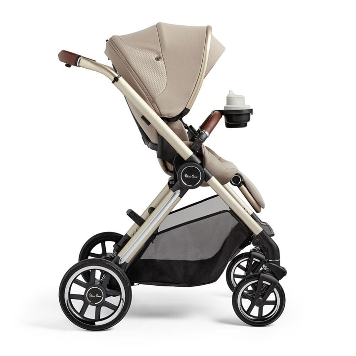 Silver Cross Pushchairs Silver Cross Reef with First Bed Folding Carrycot - Stone