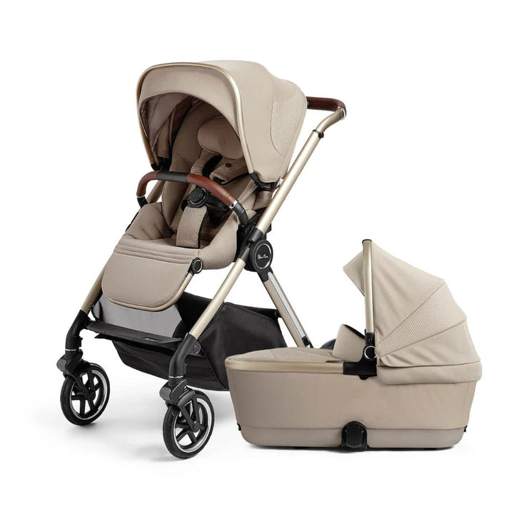 Silver Cross Pushchairs Silver Cross Reef with First Bed Folding Carrycot - Stone