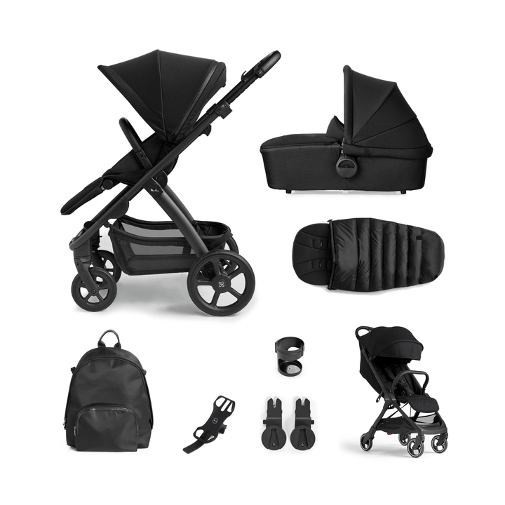 Silver Cross Pushchairs Silver Cross Tide Complete Bundle with Clic Stroller - Space