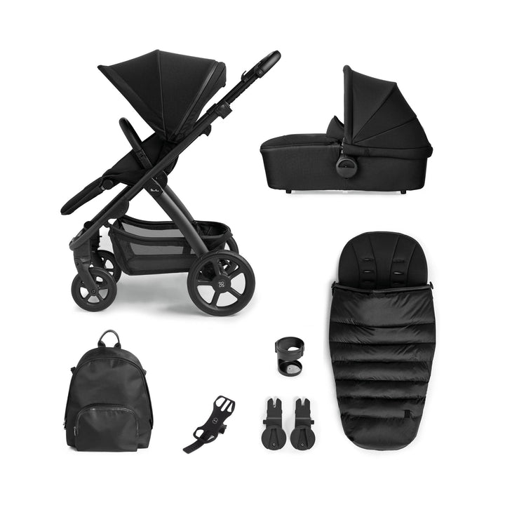 Silver Cross Pushchairs Silver Cross Tide Pram and Accessory Box - Black