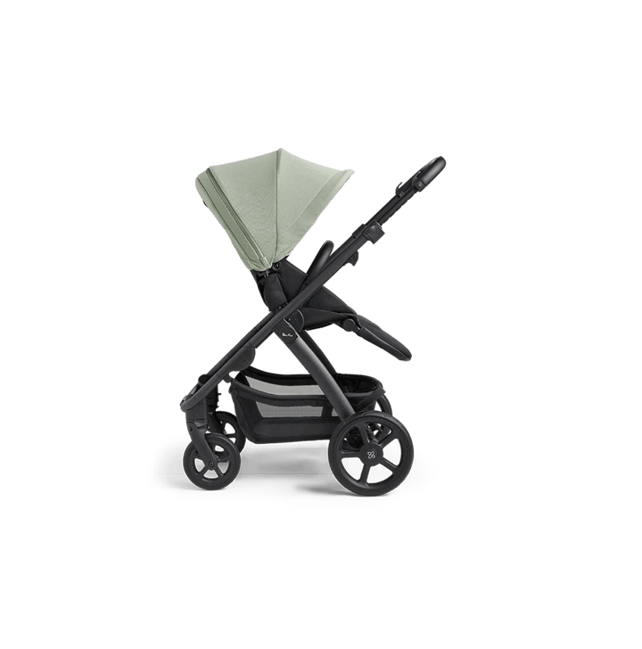 Silver Cross Pushchairs Silver Cross Tide Pram and Accessory Box - Sage (Black Chassis)