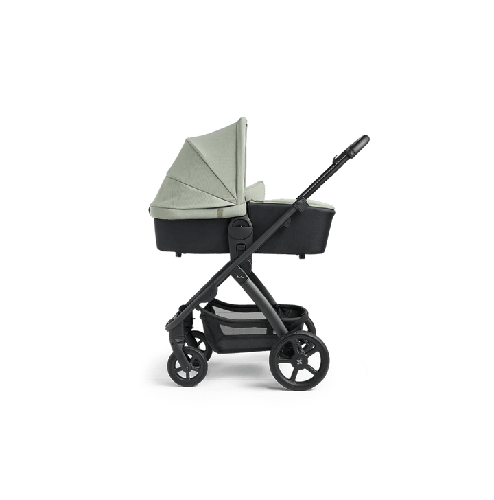 Silver Cross Pushchairs Silver Cross Tide Pram and Accessory Box - Sage (Black Chassis)