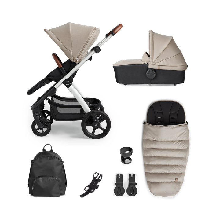 Silver Cross Pushchairs Silver Cross Tide Pram and Accessory Box - Stone