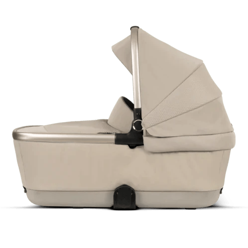 Silver Cross Travel Systems Cross Dune with First Bed Folding Carrycot and Pebble 360 PRO Ultimate Pack - Stone