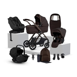 Silver Cross Travel Systems Iconic Black Silver Cross Reef 2 Special Edition Ultimate Family 360 Bundle - Ganache