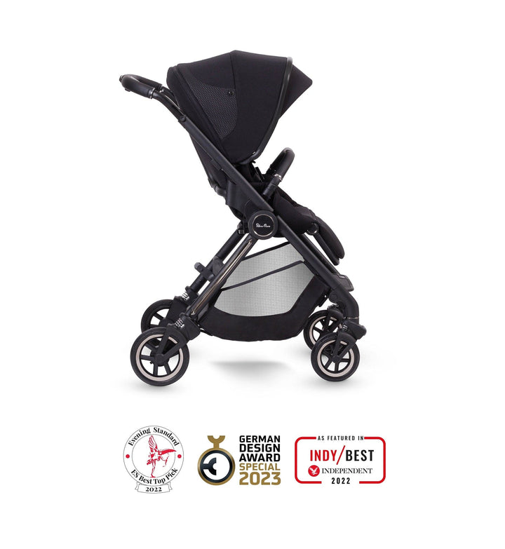 Silver Cross Travel Systems Silver Cross Dune with First Bed Folding Carrycot and Motion All Size 360 Ultimate Pack - Space