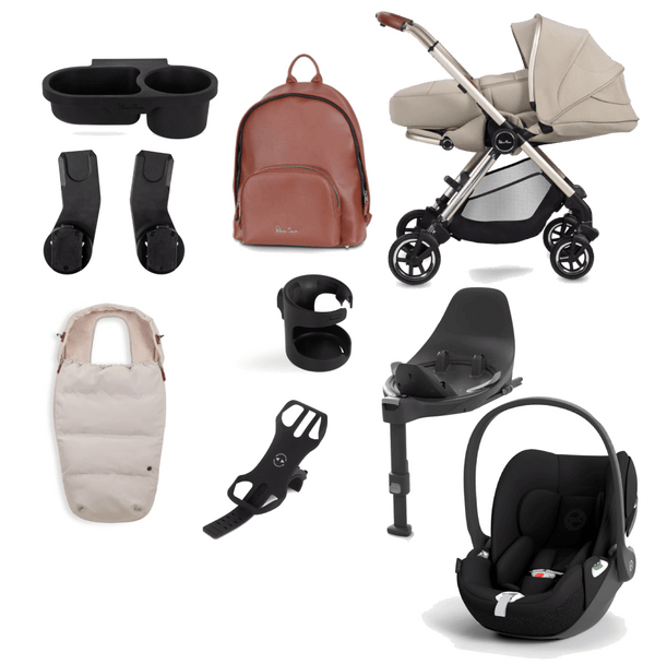 Silver Cross Travel Systems Silver Cross Dune with Newborn Pod and Cloud T Ultimate Pack - Stone