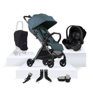 Silver Cross Travel Systems Silver Cross Jet 5 Stroller Ultimate Bundle - Mineral