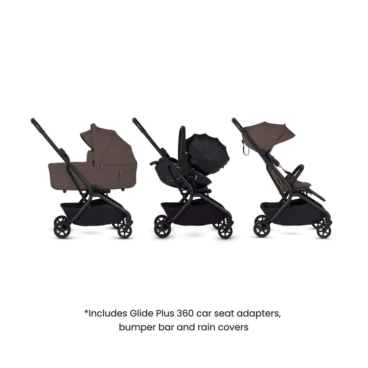 Silver Cross Travel Systems Silver Cross Nia (Glide Plus 360) Travel System with Accessories - Chocolate