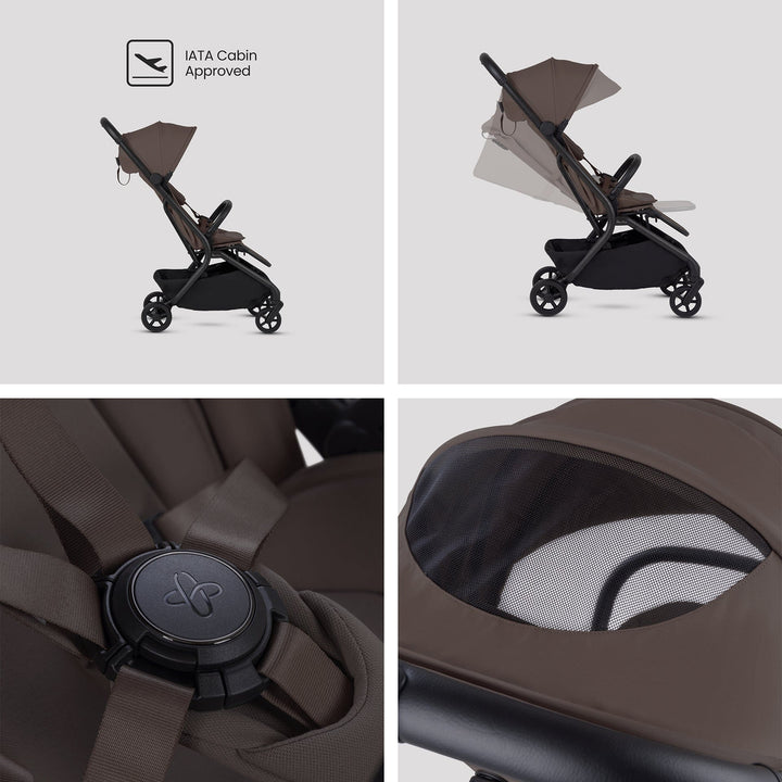 Silver Cross Travel Systems Silver Cross Nia (Glide Plus 360) Travel System with Accessories - Chocolate