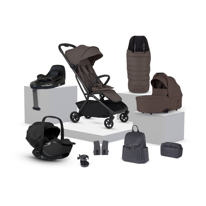 Silver Cross Travel Systems Silver Cross Nia (Glide Plus 360) Travel System with Accessories - Chocolate