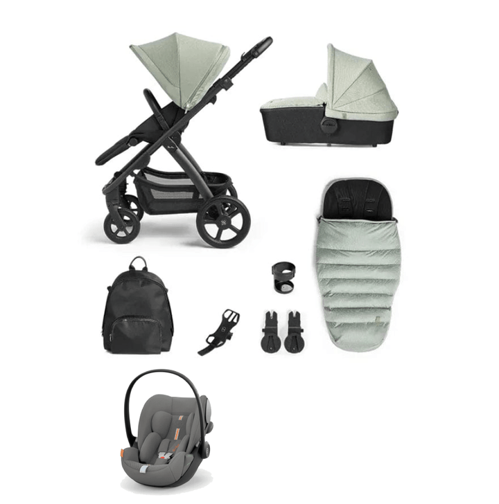 Silver Cross Tide (Cloud G Plus) Travel System - Sage/Lava Grey (No ba ...