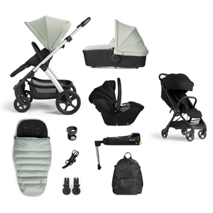 Silver Cross Travel Systems Silver Cross Tide, Dream i-Size Complete Travel System with Clic Stroller - Sage