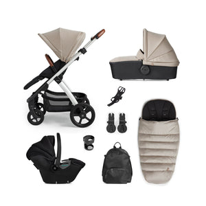 Silver Cross Travel Systems Silver Cross Tide, Dream i-Size Essential Travel System - Stone