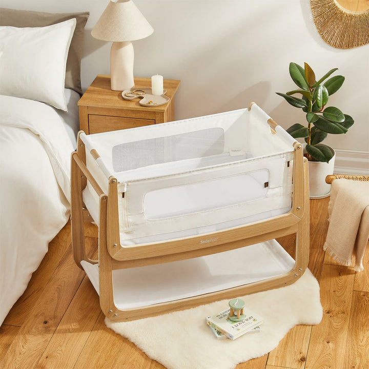 Snuz Bedside Crib Snuzpod 4 Bedside Crib - The Natural Edit, Oak