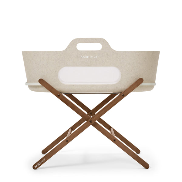 Snuz Moses Baskets SnuzBaskit Barley Moses Basket & Walnut Stand