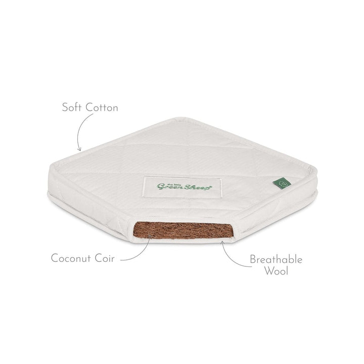 The Little Green Sheep Mattresses Little Green Sheep Natural Carrycot Mattress to fit UPPAbaby Vista/Cruz V2