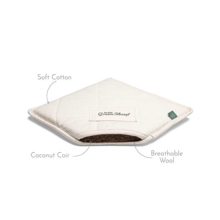 The Little Green Sheep Mattresses Little Green Sheep Natural Crib Mattress to fit Next to Me Crib - 50x83cm