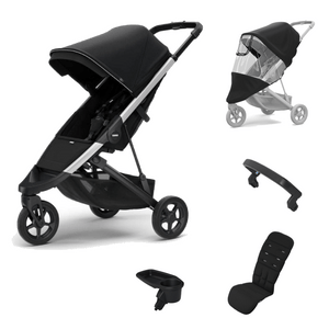 Thule Pushchairs Thule Spring Complete Bundle - Aluminum/Black