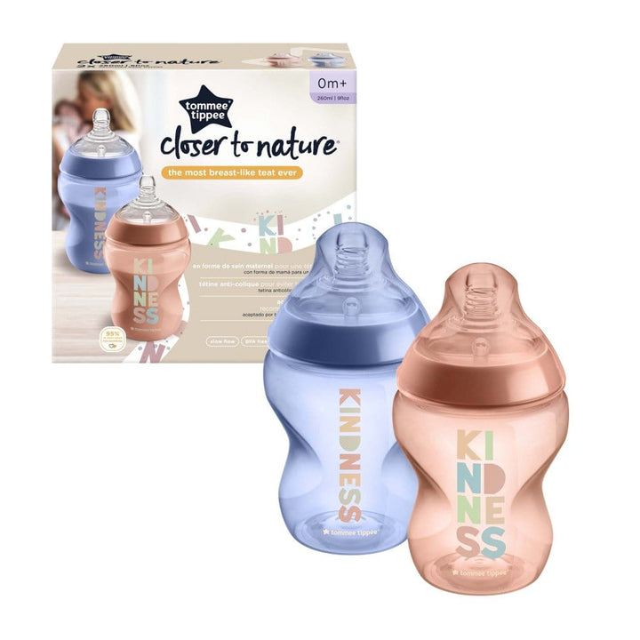Tommee Tippee Baby Bottles Tommee Tippee Closer to Nature Baby Bottles 260ml (x2) - Kindness