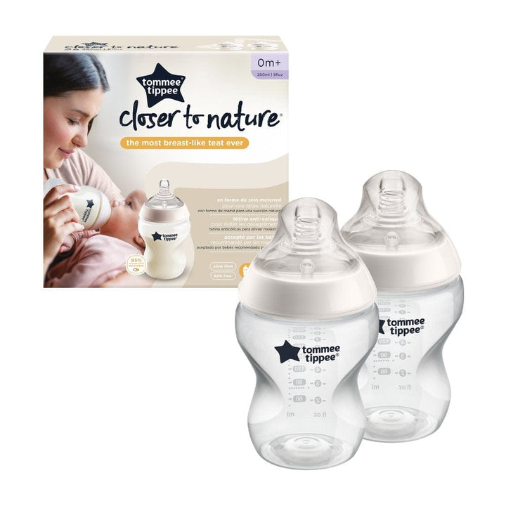 Tommee Tippee Baby Bottles Tommee Tippee Closer to Nature Bottles 260ml (x2)