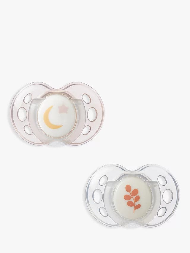 Tommee Tippee Pacifiers & Teethers Tommee Tippee Night Time Soother 18-32m (x2) - Transparent