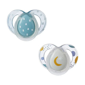 Tommee Tippee Pacifiers & Teethers Tommee Tippee Night Time Soother 6-18m (x2) - Blue/White