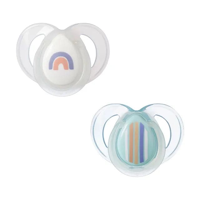 Tommee Tippee Pacifiers & Teethers Tommee Tippee Night Time Soother 6-18m (x2) - White/Green