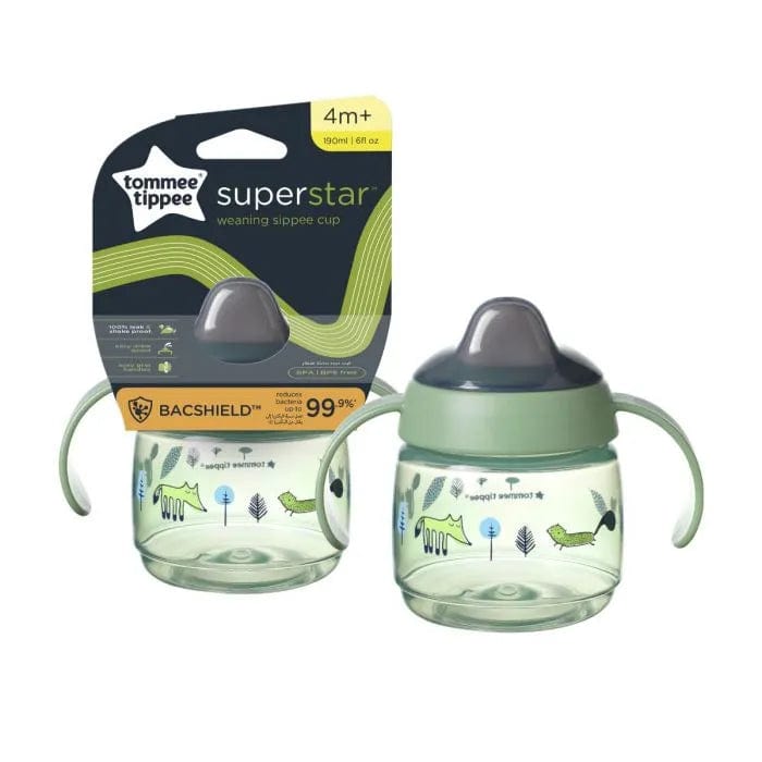 Tommee Tippee Sippy Cups Tommee Tippee Superstar Weaning Sippee Cup 190ml - Green